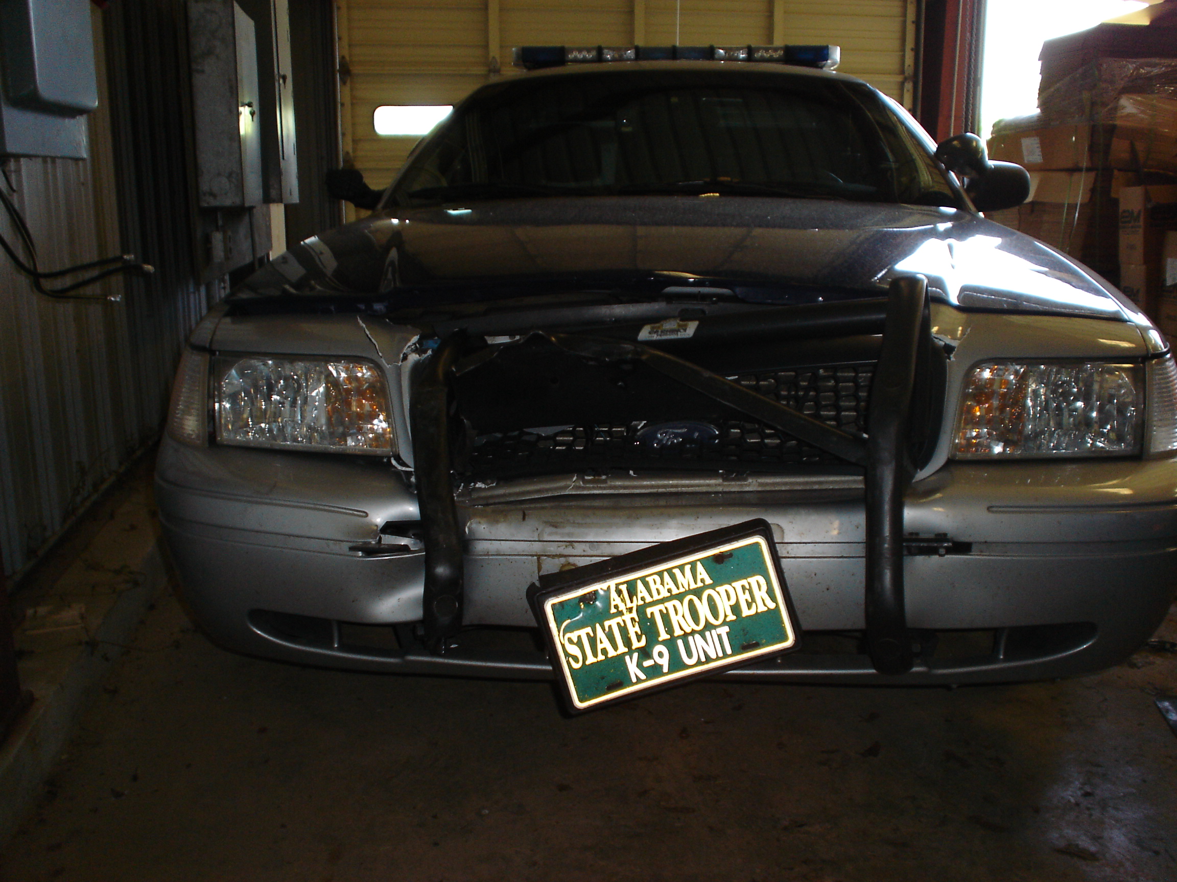 Alabama police license plate
