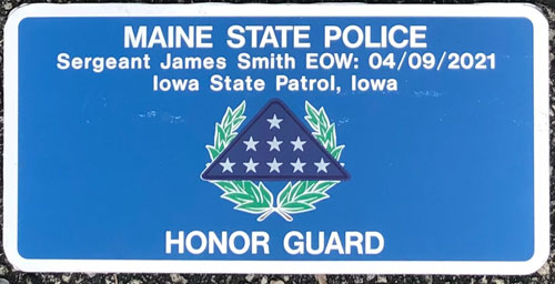 Maine license plate image