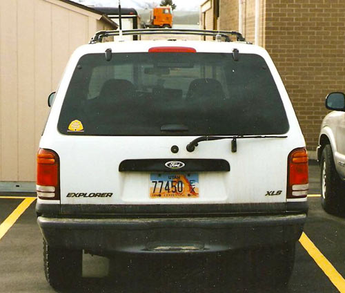Utah police license plate image