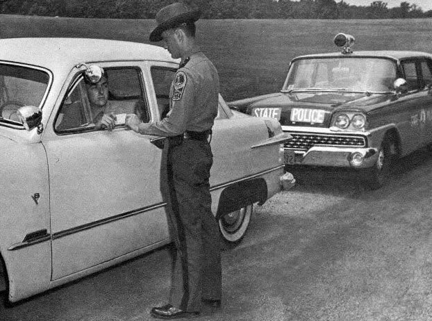 Virginia police license plate