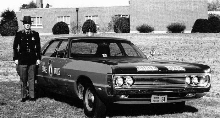 North police license plate image
