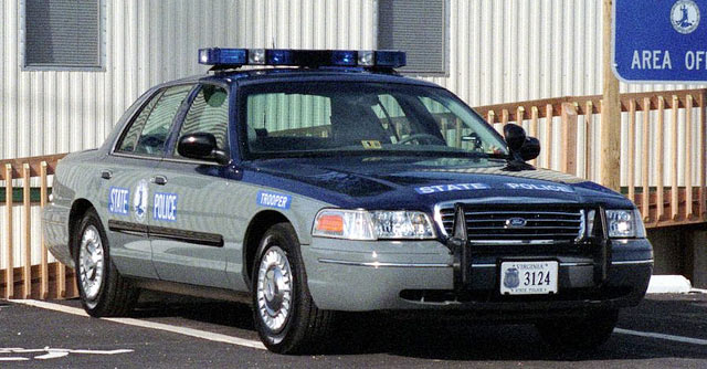 North police license plate image