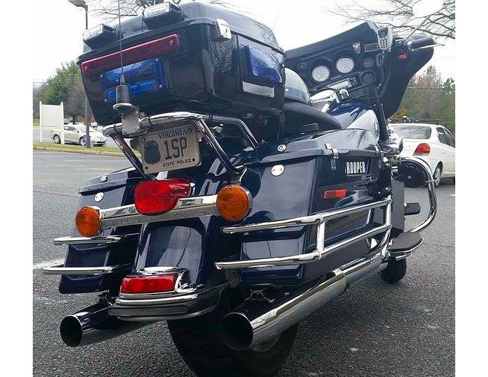 Virginia police license plate