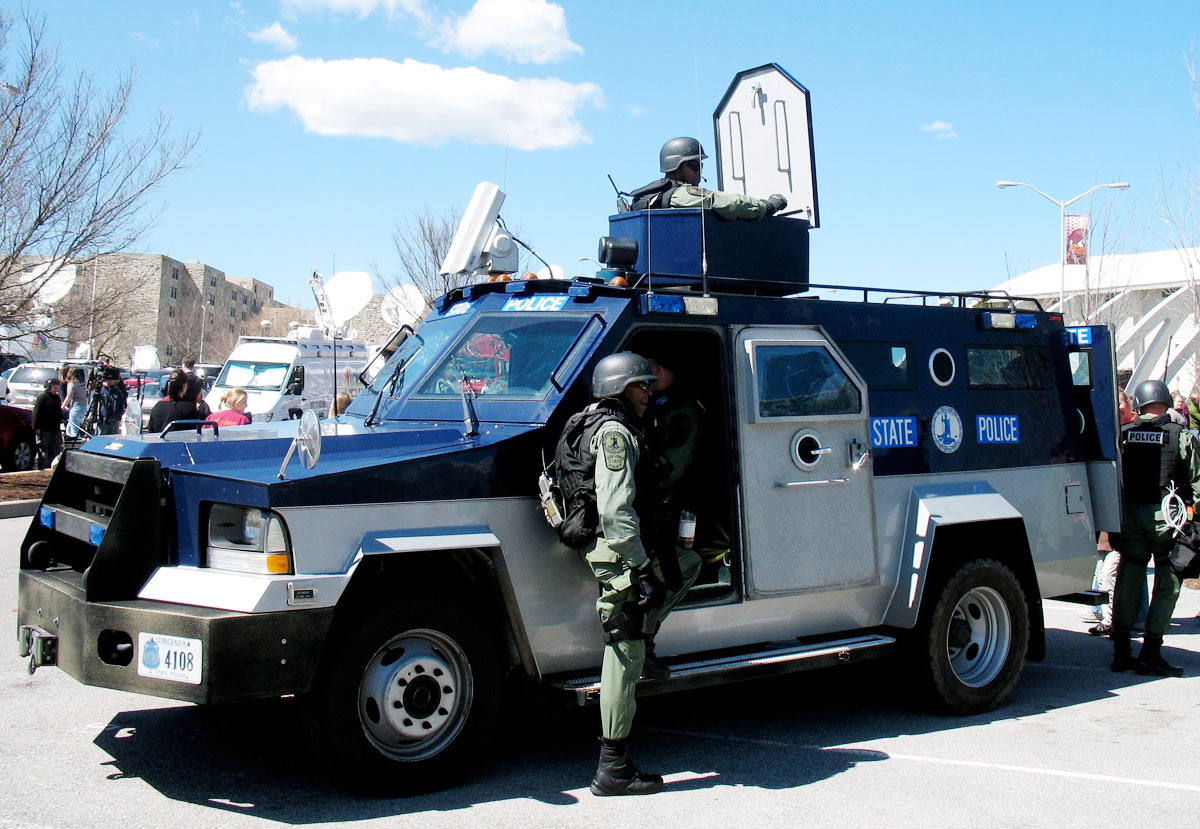 North police license plate image