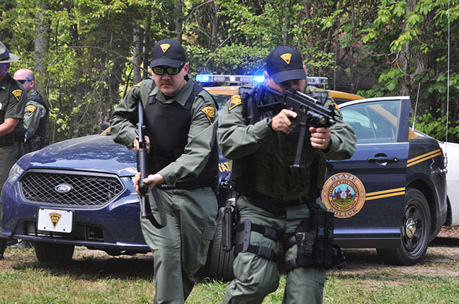 West Virginia  police license plate image